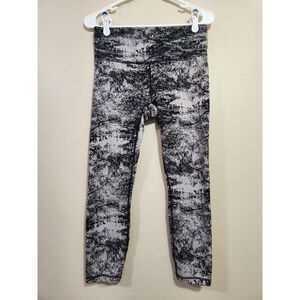 Athleta Elation Glades Leggings Size Medium Black and Gray